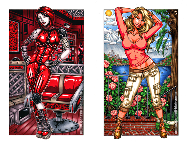 11x17 Bodyshot w/ Background commission