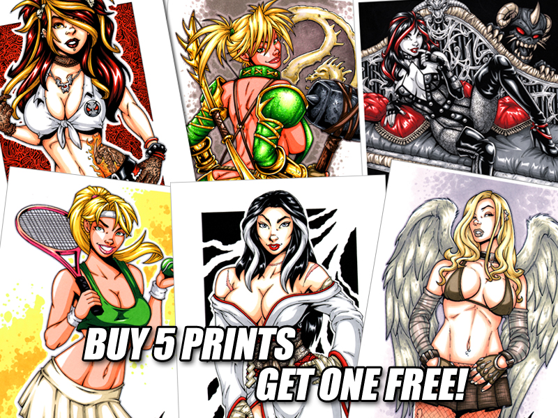 Buy 5 Prints - Get One Free!