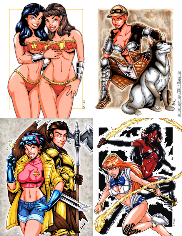 11x14 Two Character Color Commission