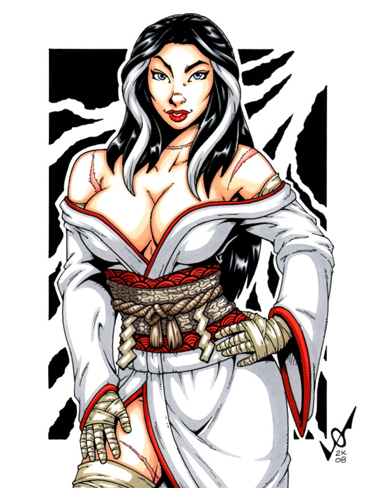 Japanese Bride of Frankenstein - Art Print Japanese Bride of Frankenstein - Art Print