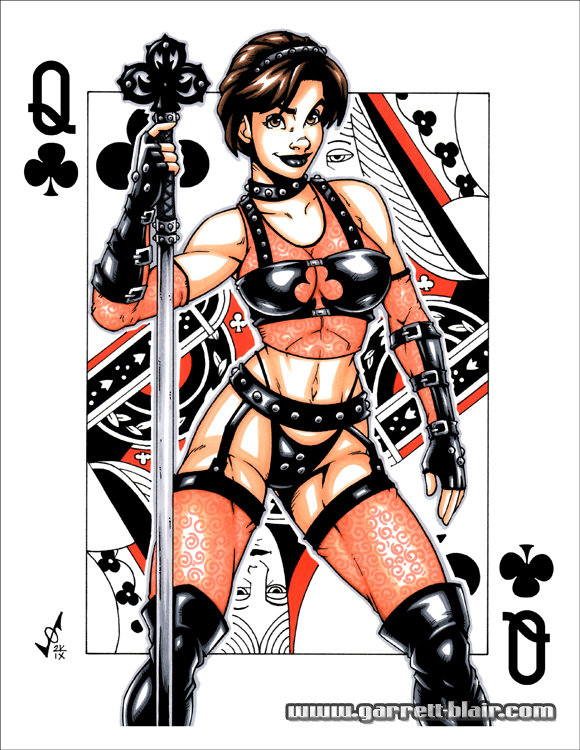 Queen of Clubs 2009 - Art Print