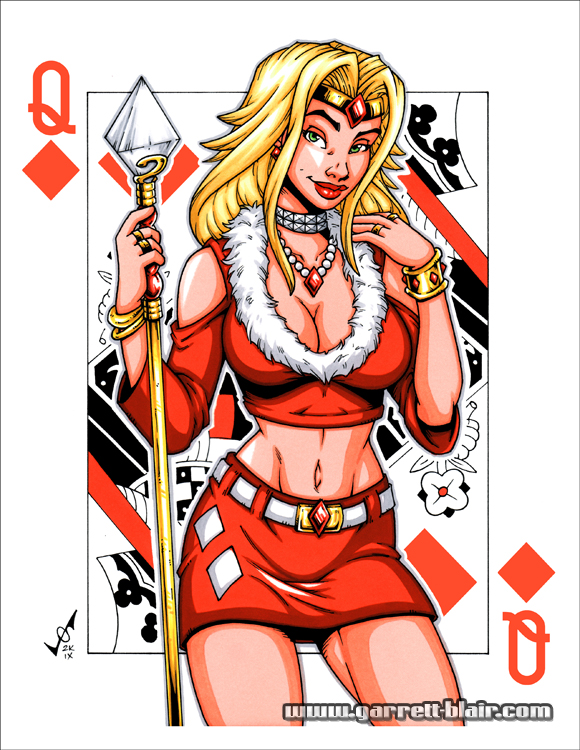 Queen of Diamonds 2009 - Art Print