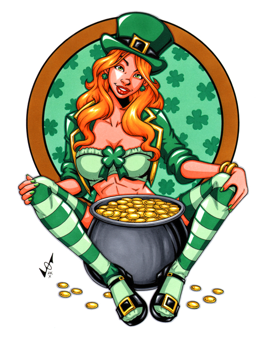 St Patty's Babe - Large Print