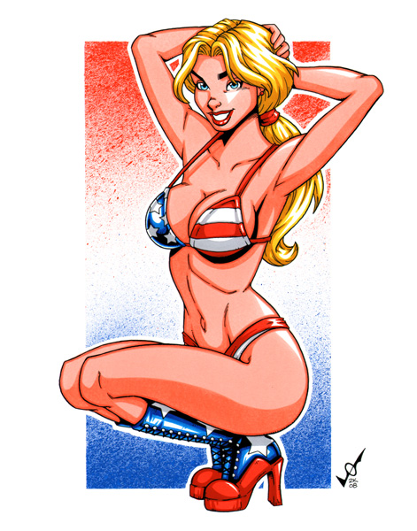 Red White & Blue - Art Print